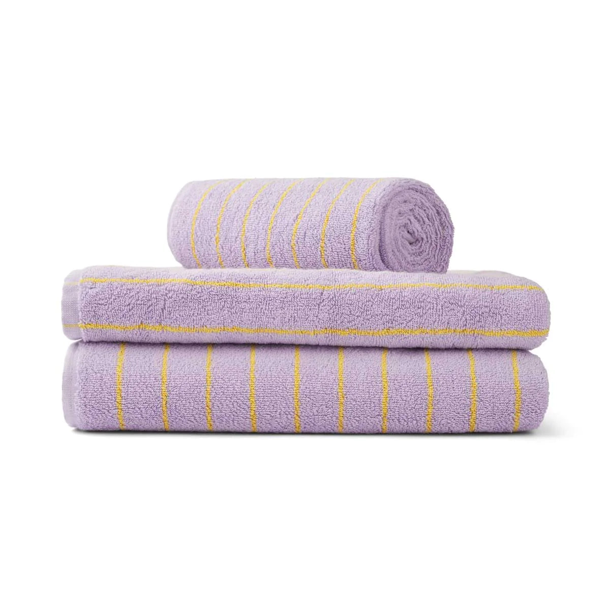 Lilac & Neon Yellow Naram Towel