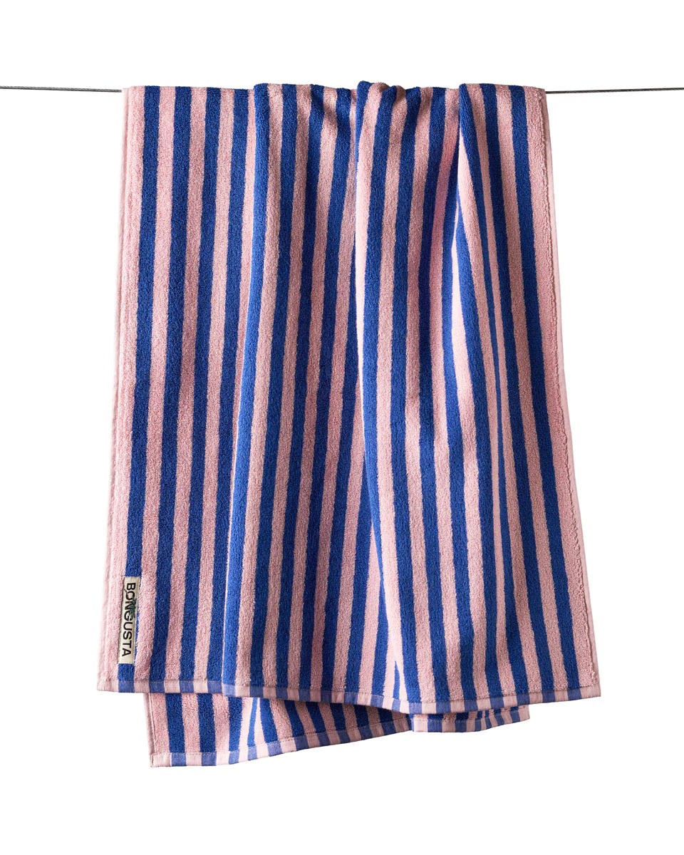 Dazzling Blue & Rose Naram Towel