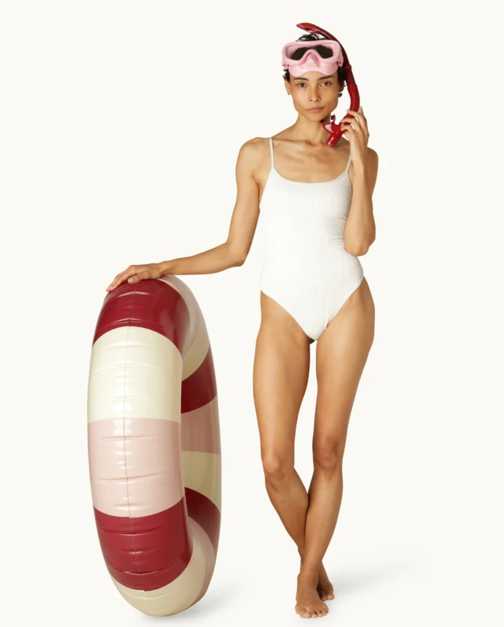 French Rose Ruby Red Snorkel Set