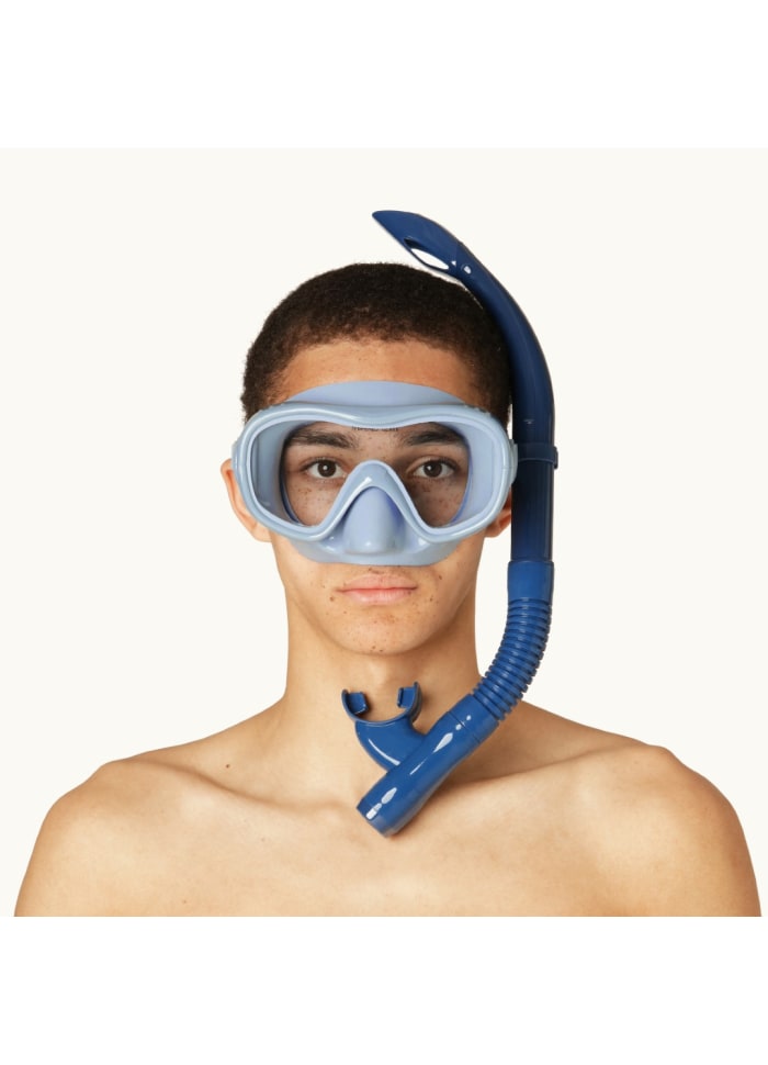 Cannes Blue Snorkel Set
