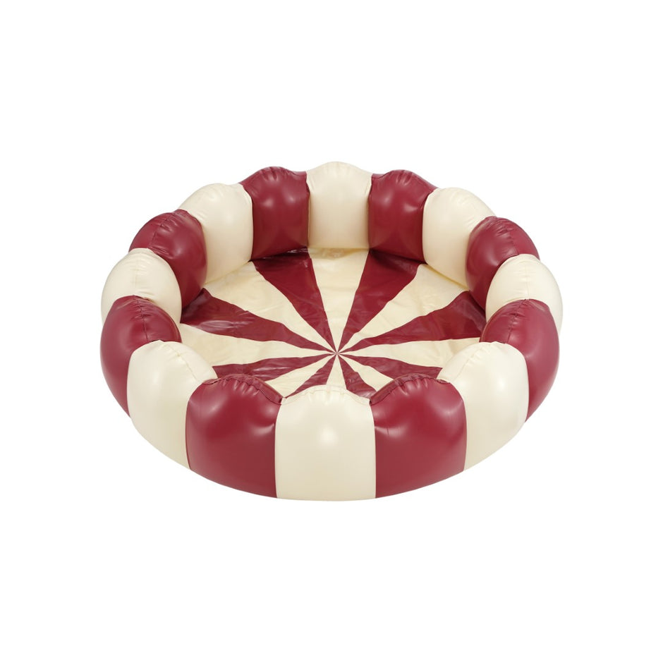 Padding Pool Red Luxury Striped Inflatables – Chic Swim Rings & Paddling Pools | BPH ...